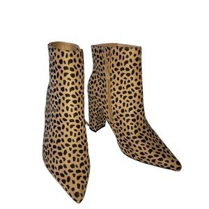 Womens leopard booties 8.5